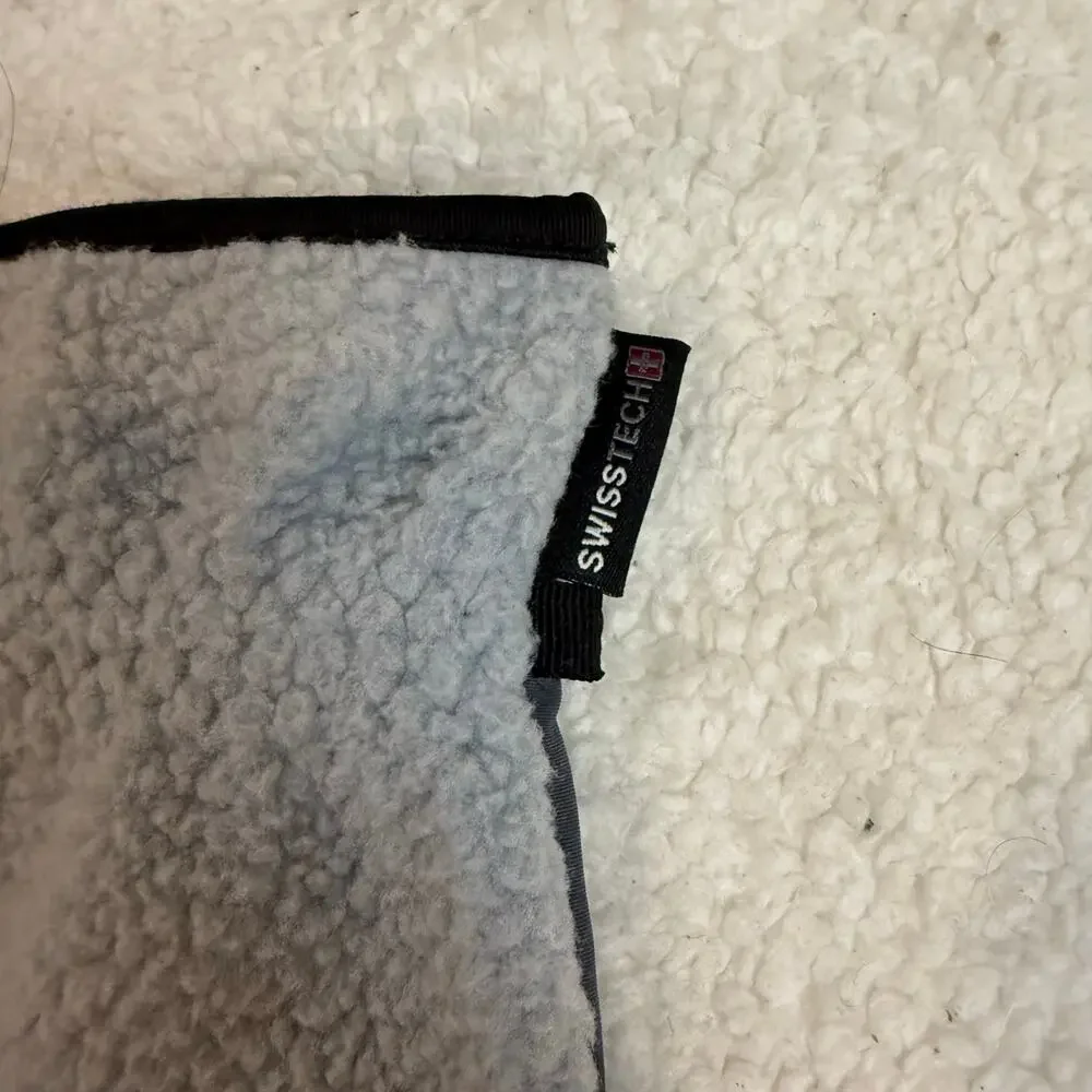 SwissTech Gloves Gray Teddy Fleece Sherpa Tech Compatible Driving Winter Work
